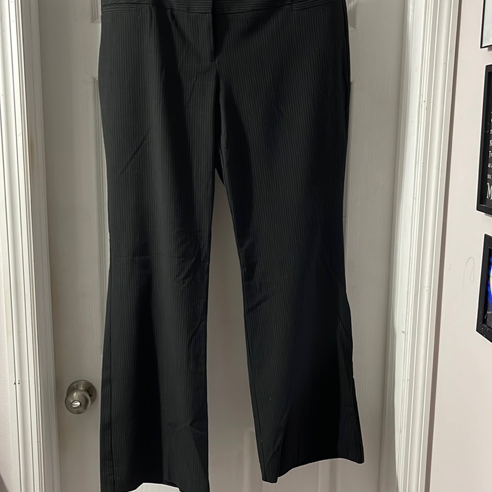 Women’s boot cut pin stripped pants